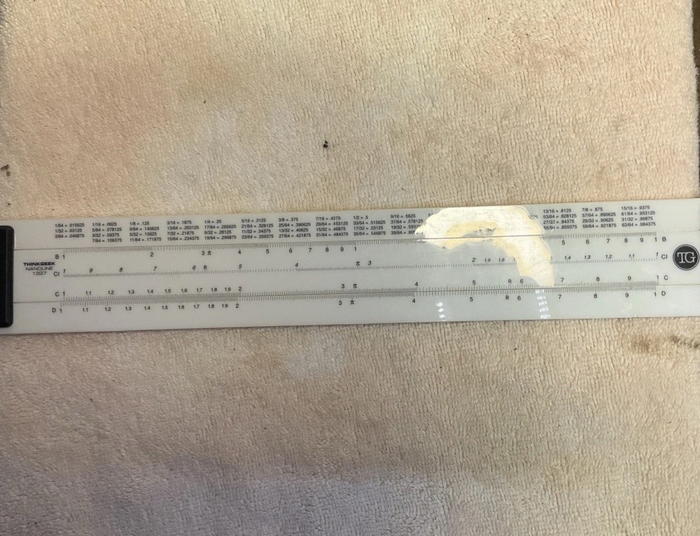ThinkGeek Nanoline 1337 Slide Ruler