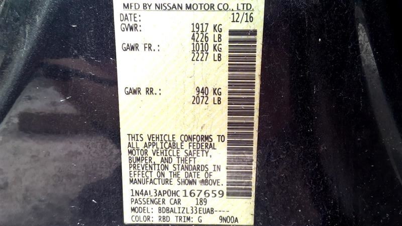 ALTIMA 2017 High Mounted Stop Light 1037164331