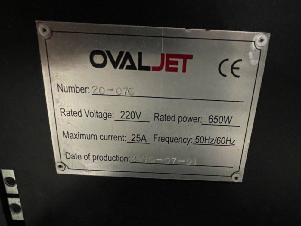 2020 OvalJet DTG Printer / Press - Direct to Garmet Textile Printer