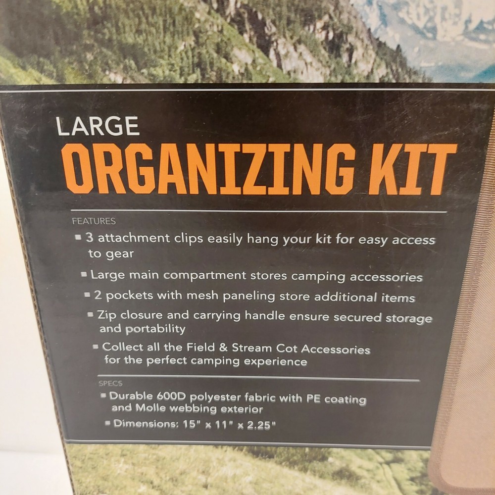 Field & Stream Large Organizing Kit for Camping Cot