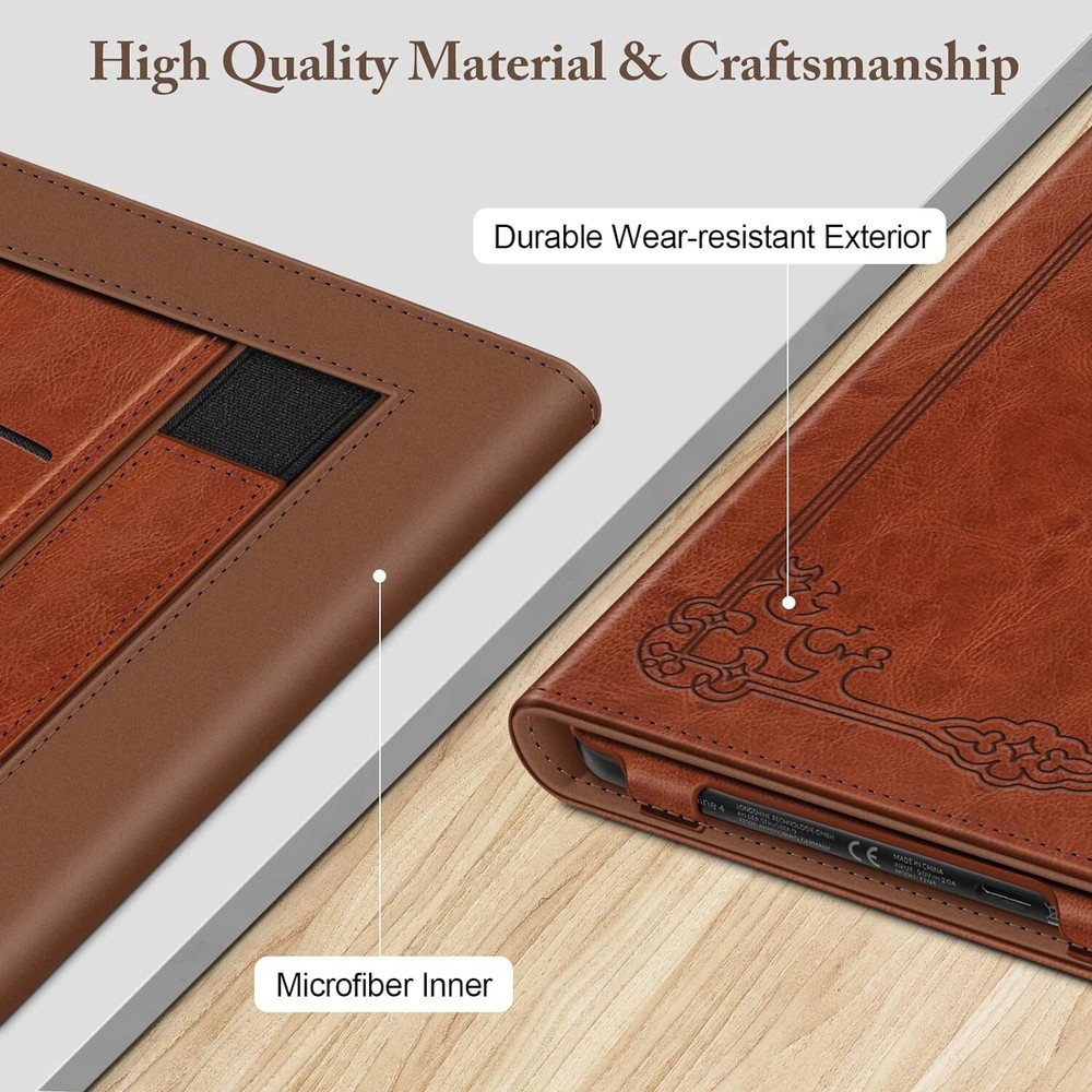 Stand Case for 6" Kobo Clara 2E eReader Leather Protective Cover Auto Sleep/Wake