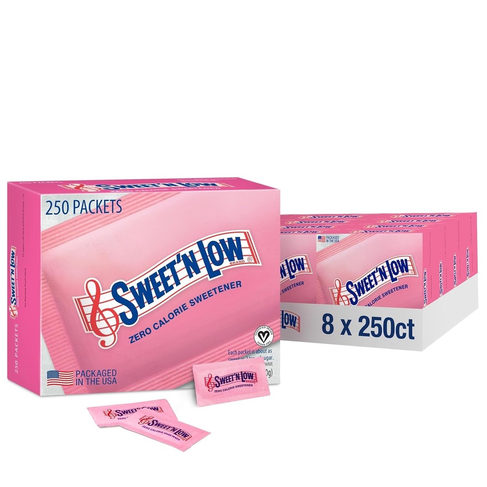 Zero Calorie Sweetener Packets, 8 Boxes, Individual Packets