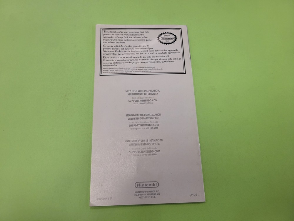 Wii remote Controller Nintendo Wii MANUAL ONLY Authentic Booklet