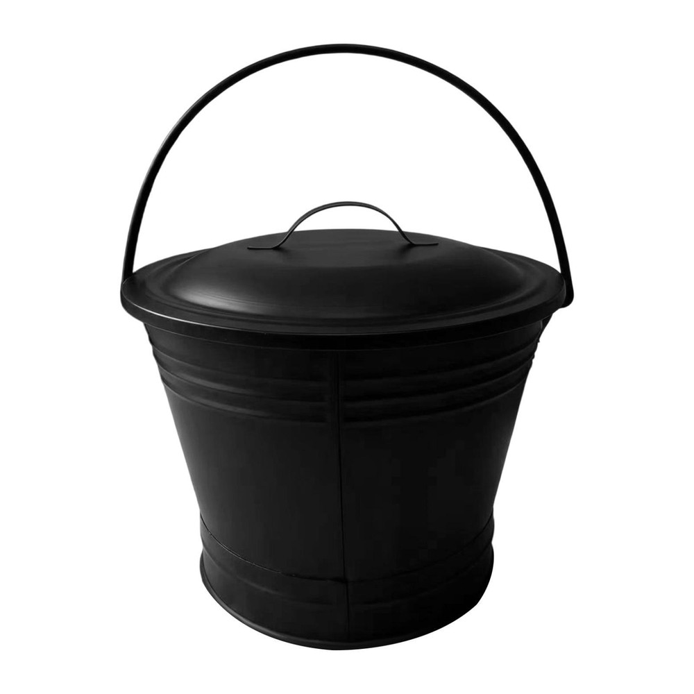 Ash Bucket Iron Multifunctional Efficient Sturdy for Fire Pits Indoor Hearth