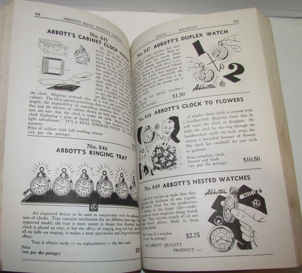 Abbott's Magic Novelty Company Catalog #9