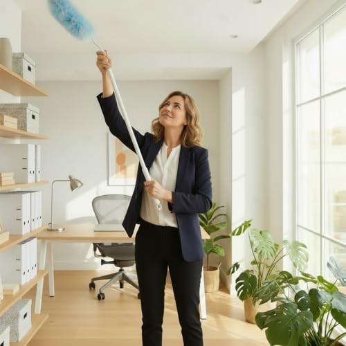 60 Count Heavy Duty Dusters Refills, Disposable Cleaning Duster Kit Microfiber