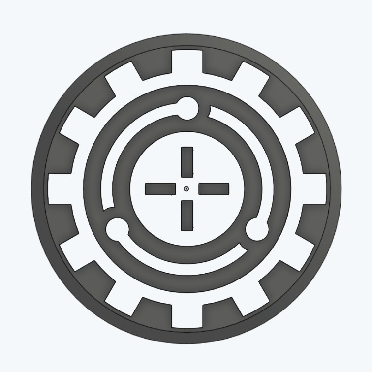 Secondary Objective: Wargaming Objective Control Marker Tokens, 40mm, set of 6