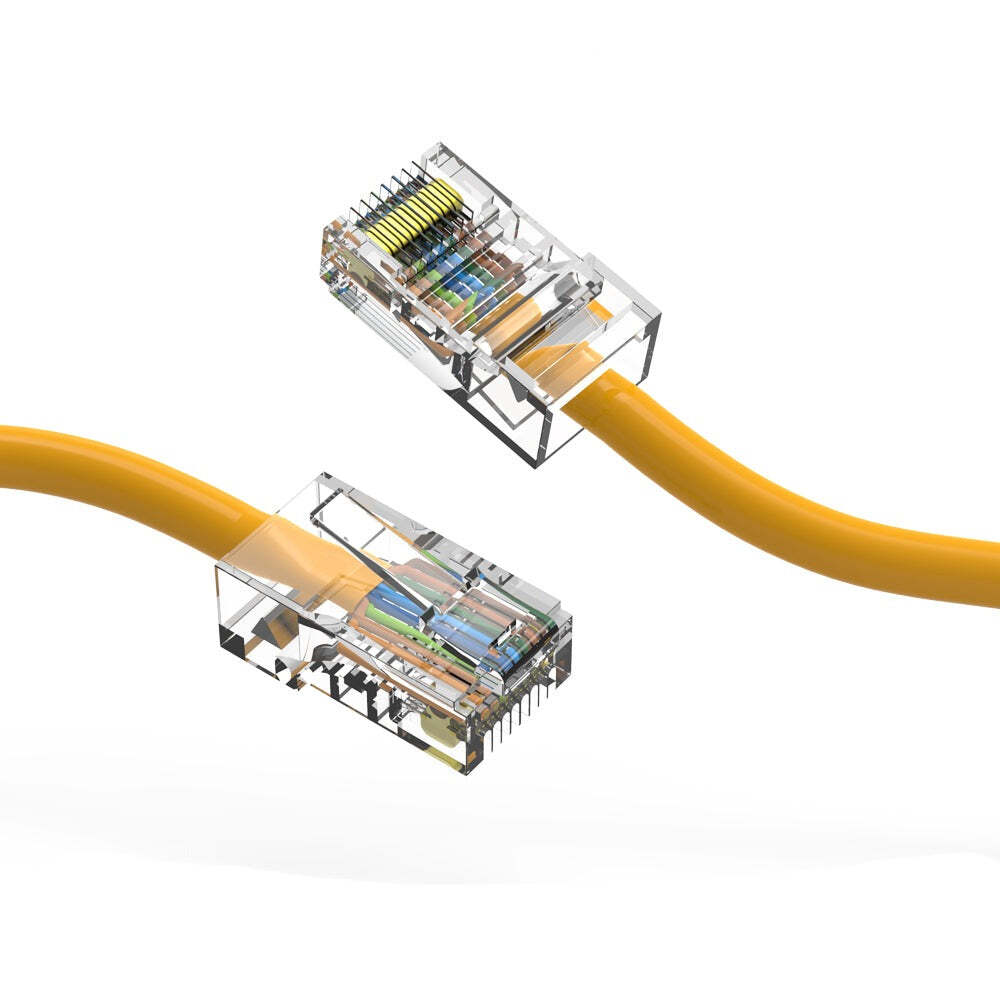 5Ft CAT5E UTP Ethernet Network Non Booted Cable Yellow