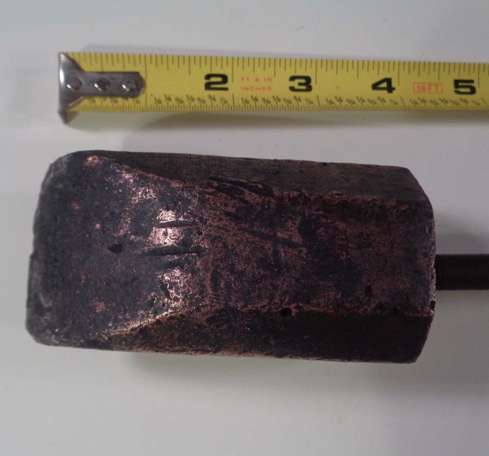 Vintage Copper Chisel Soldering Iron 18" 3.25 lbs.