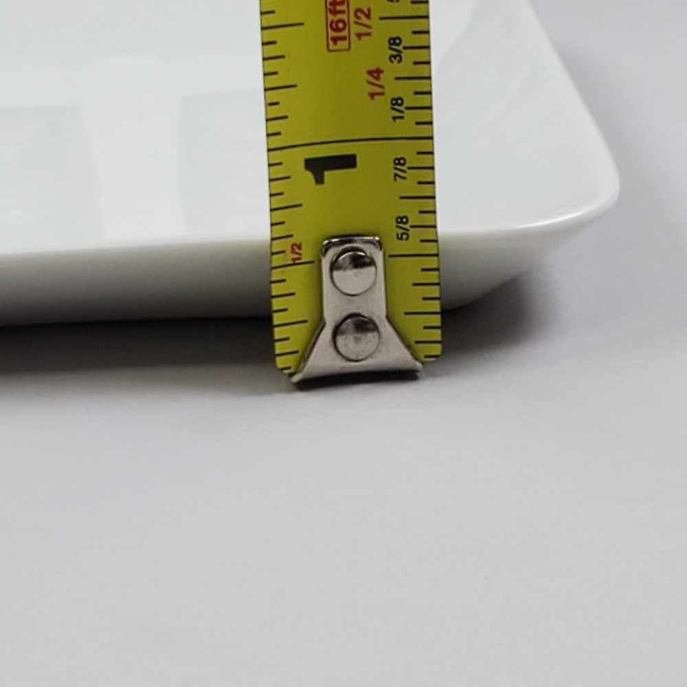 Delta Airline International First Class Plain White Square Plate 0442-07013