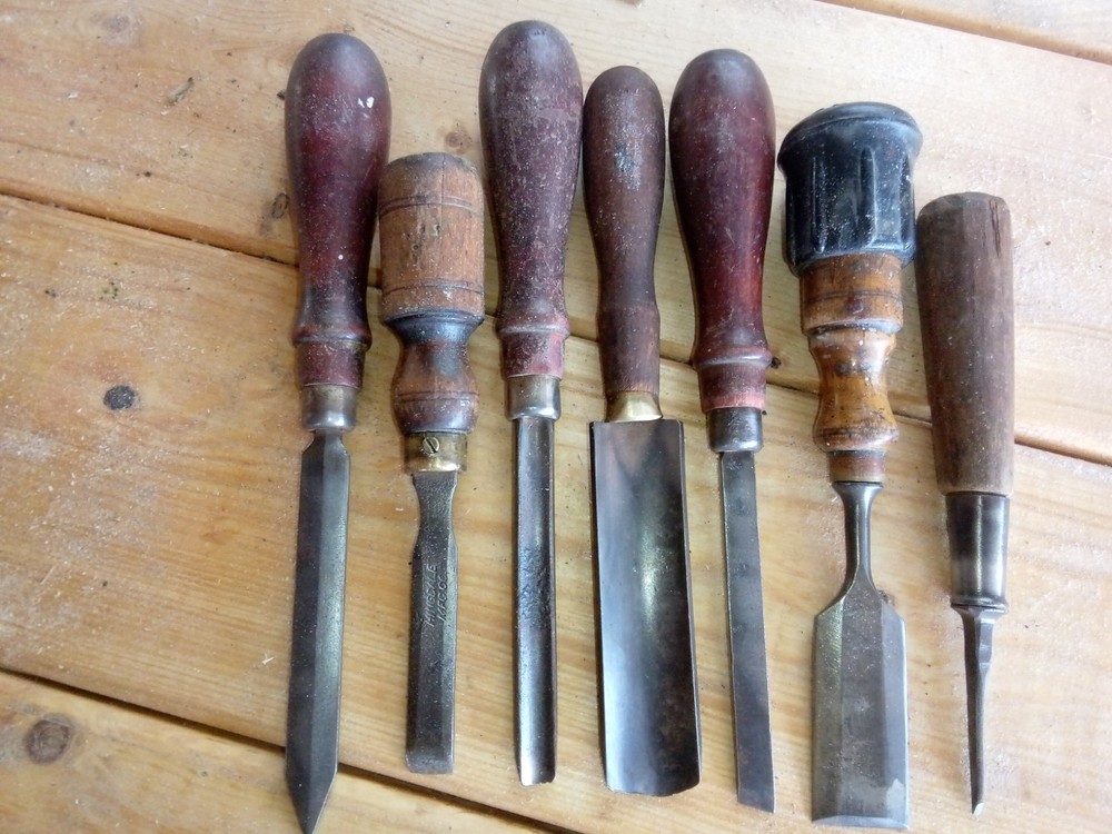 Vintage E A Berg Chisel - Eskilstuna Sweden + other Woodworking tools