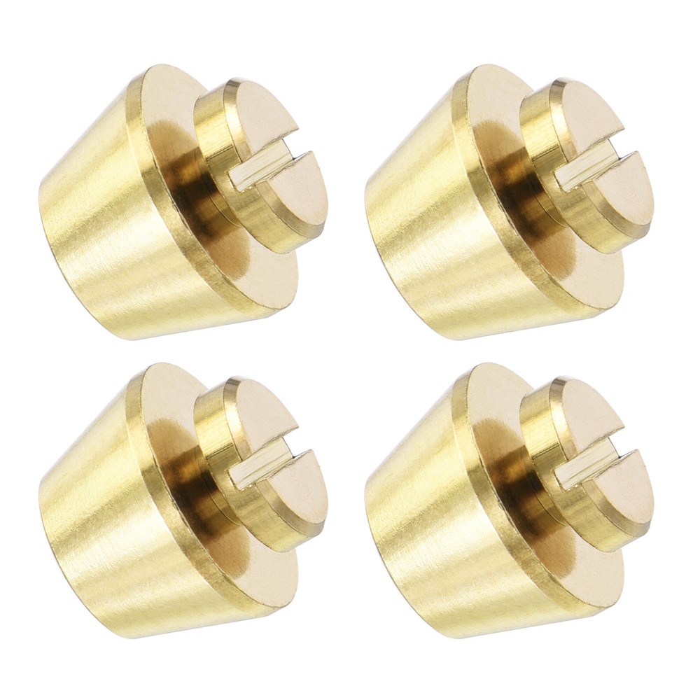 Screw Back Stud Spike (12x8mm) 4pcs, Flat Head Stud Rivets