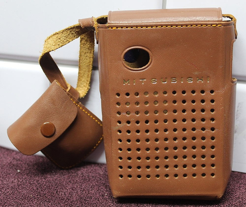 Mitsubishi Transistor Radio Leather Case -