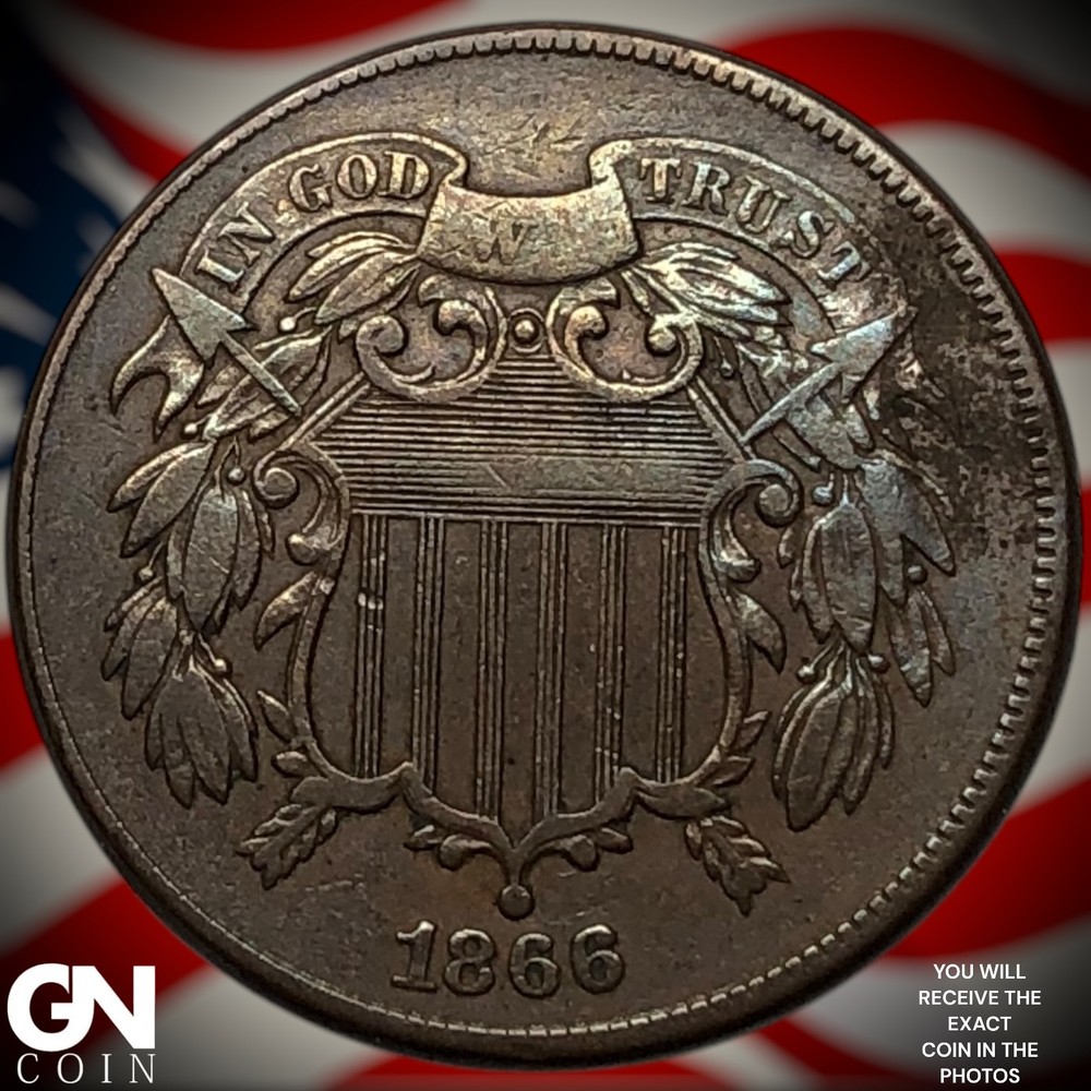 1866 2 Cent Piece Z5541