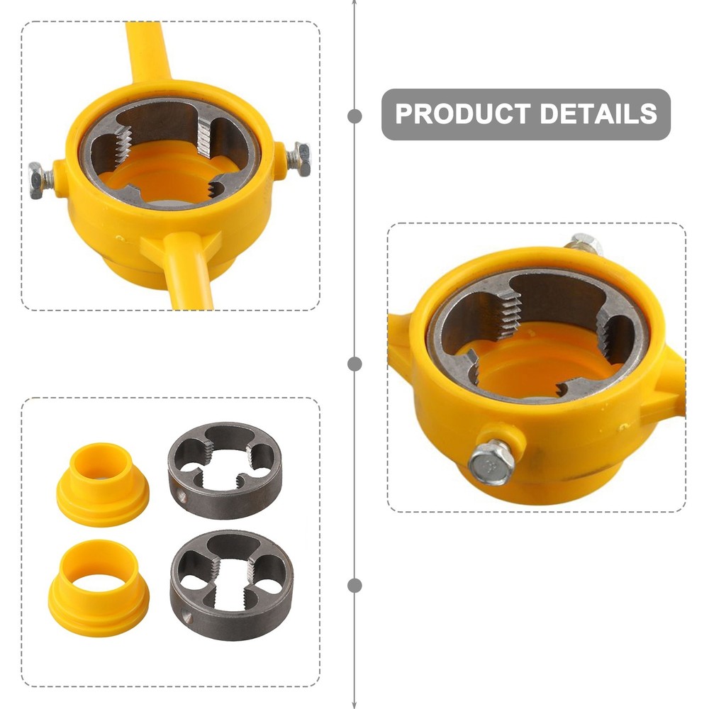 Pipe Threader 33mm Upper Diameter NPT Thread Plastic/alloy Handle Tools