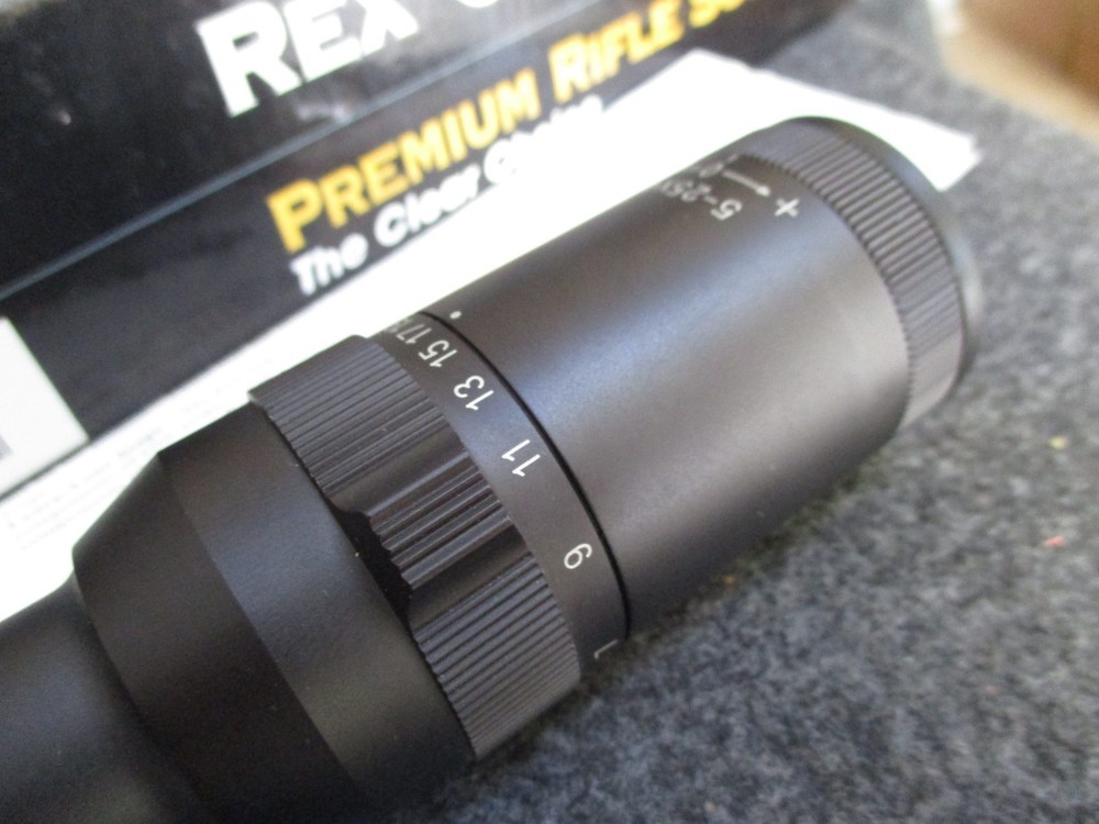 REX OPTICS 5-25 x 42 IR Mil Dot Rifle Scope