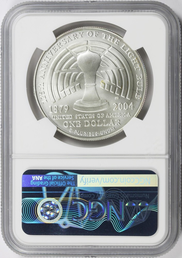 2004-P Thomas Alva Edison $1 Commemorative Dollar NGC MS70