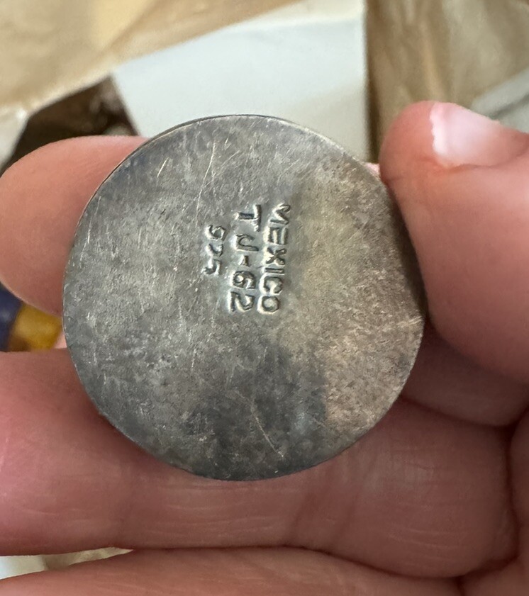 Taxco Sterling Silver Pillbox Vtg