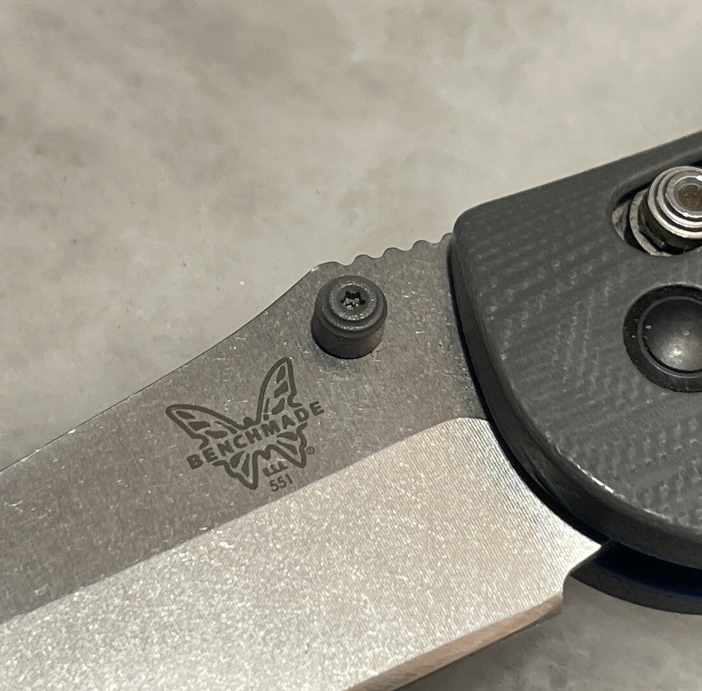Gray Thumb Stud For Benchmade Griptilian Barrage Osborne Bugout Pocket Knife