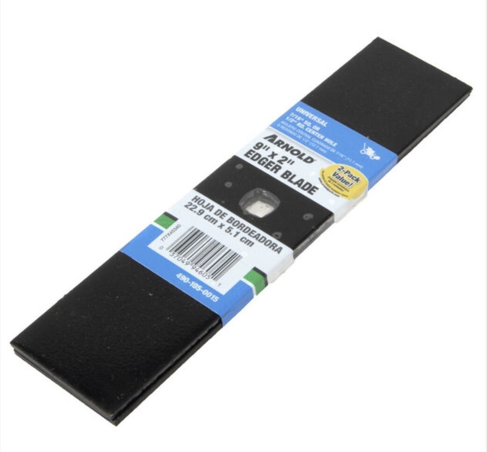 Arnold 490-105-0015 9" x 2" Universal Lawn Edger Blade 2 Per Pack