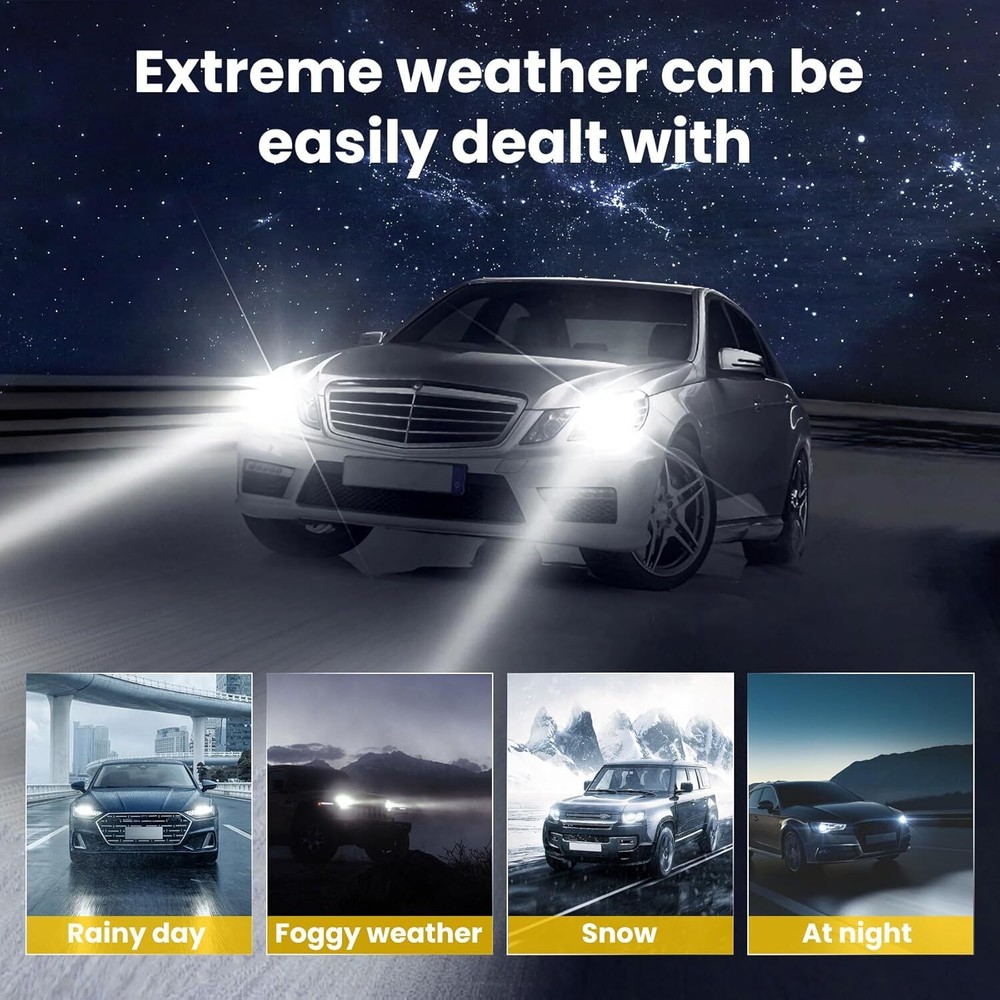 D5S LED Headlight Bulbs Hi-Lo for 2016-2018 Chevy Silverado 1500 Replace HID