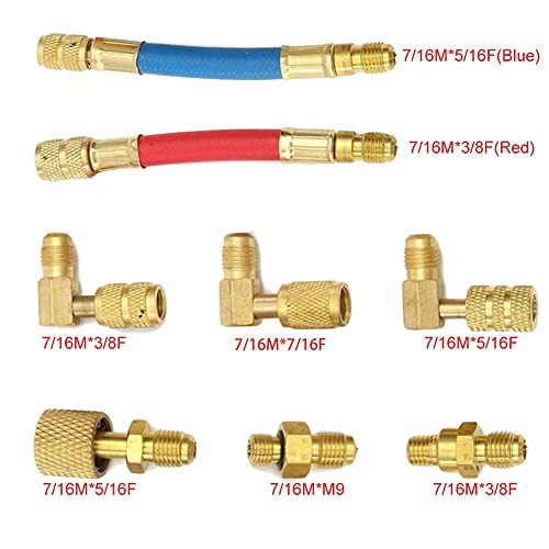Air Condition Refrigeration Connector R134a R12 Converting Adapter AC Hose