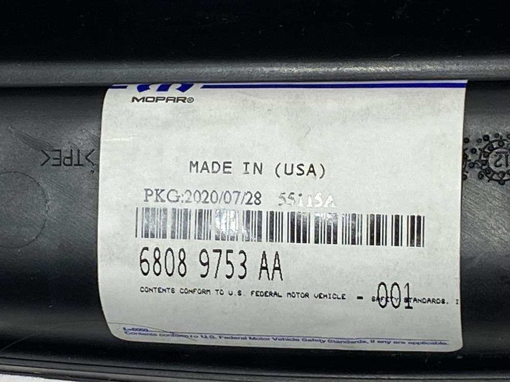 Genuine Mopar Console Mat 68089753AA OEM