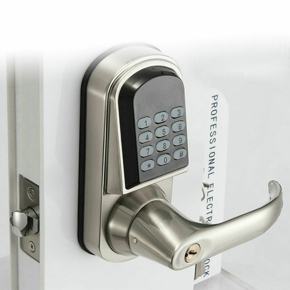 Electronic Code Digital Keyless Keypad Security Entry Door Lock Knob Left Hand