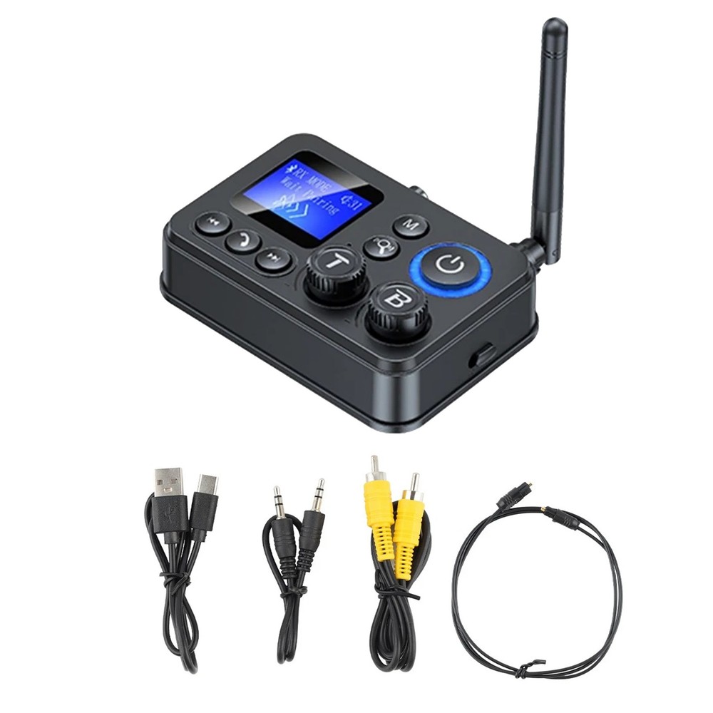 For Bluetooth 5.4 Transmitter Receiver 3.5mm AUX RCA Stereo Adapter Portable