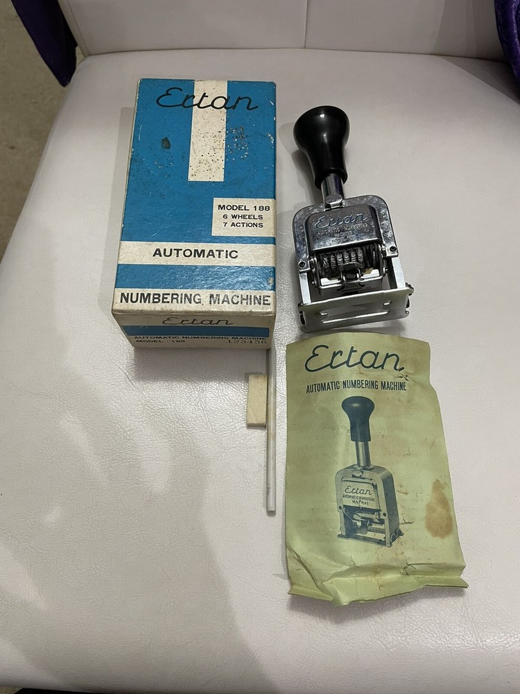Ertan Model 188 Automatic Numbering Machine