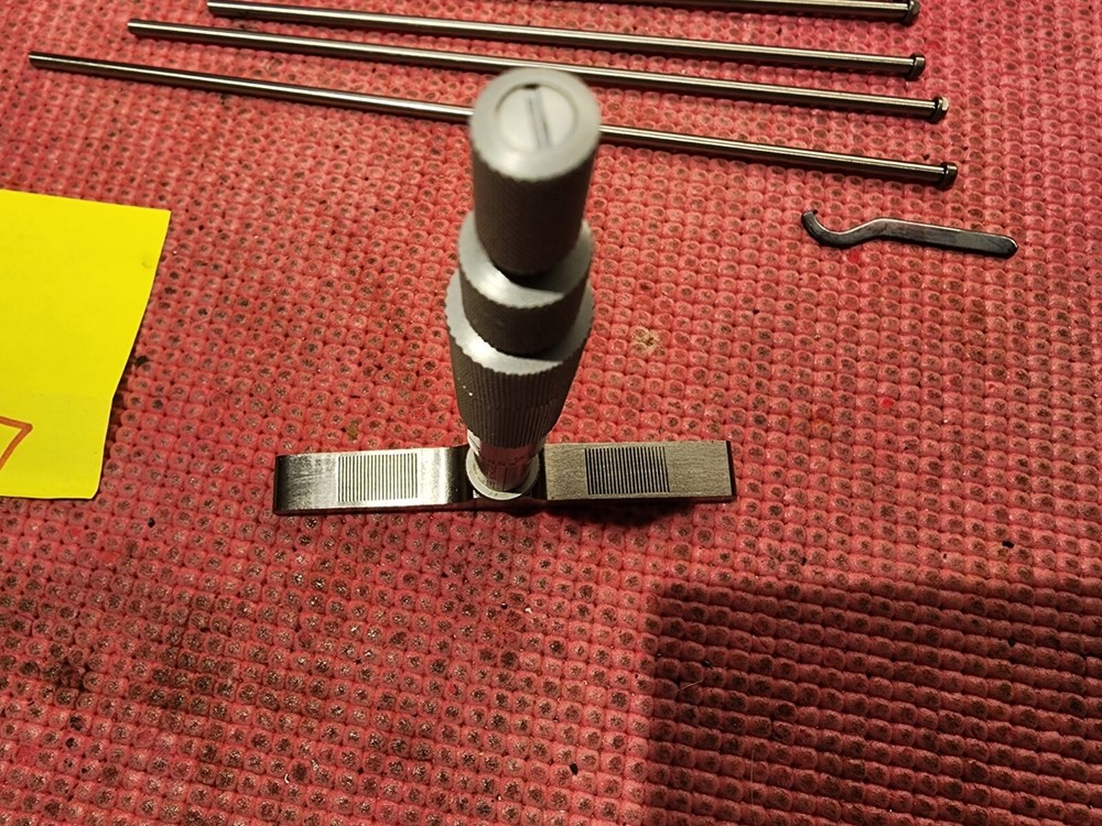 LUFKIN Depth Micrometer, 0-6" Range, .001" Graduation, 4" Base (P297)