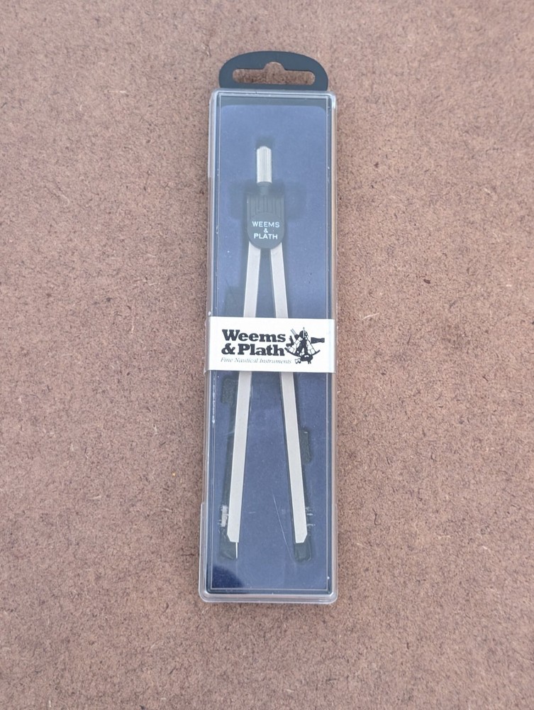 Weems & Plath Germany:  7" Matte Nickel Navigation Divider (Vintage)