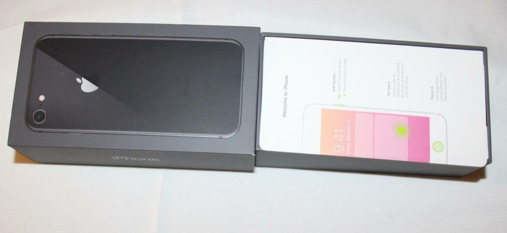 Three (3) EMPTY Apple iPhone Boxes iPhone 6 Xs Max & 8 Paperwork Earpods Holder