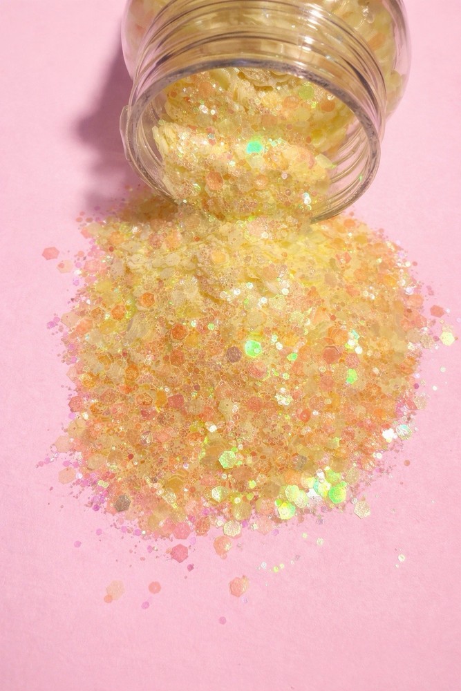 Mood Customs Pastel Glow Collection Glow Glitter Multicolor