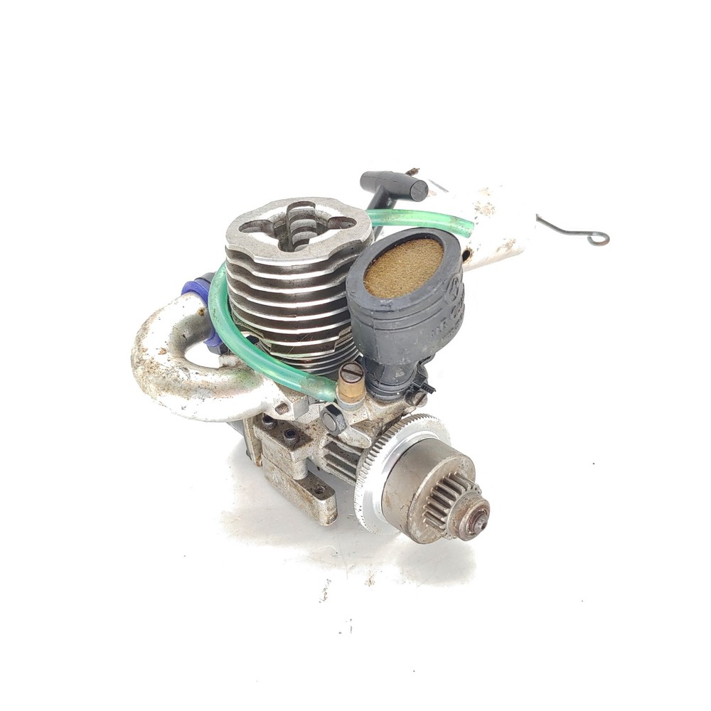 Vintage Team Associated .15 Nitro Engine w/ Pull-Start, Exaust Pipe, Mounts