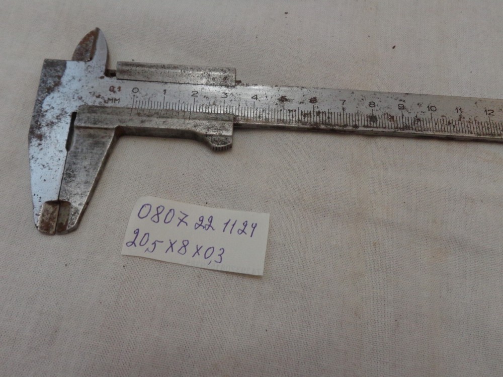 Vernier Caliper Vtg Soviet Precision Measuring Tool Micrometer Slide Ruler USSR