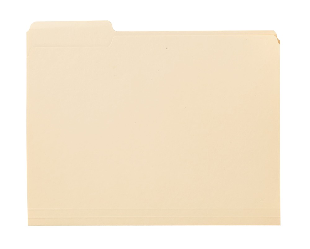Heavyweight File Folder 1/3 Cut Tabs Letter 25 Per Pack Display Office Organizer