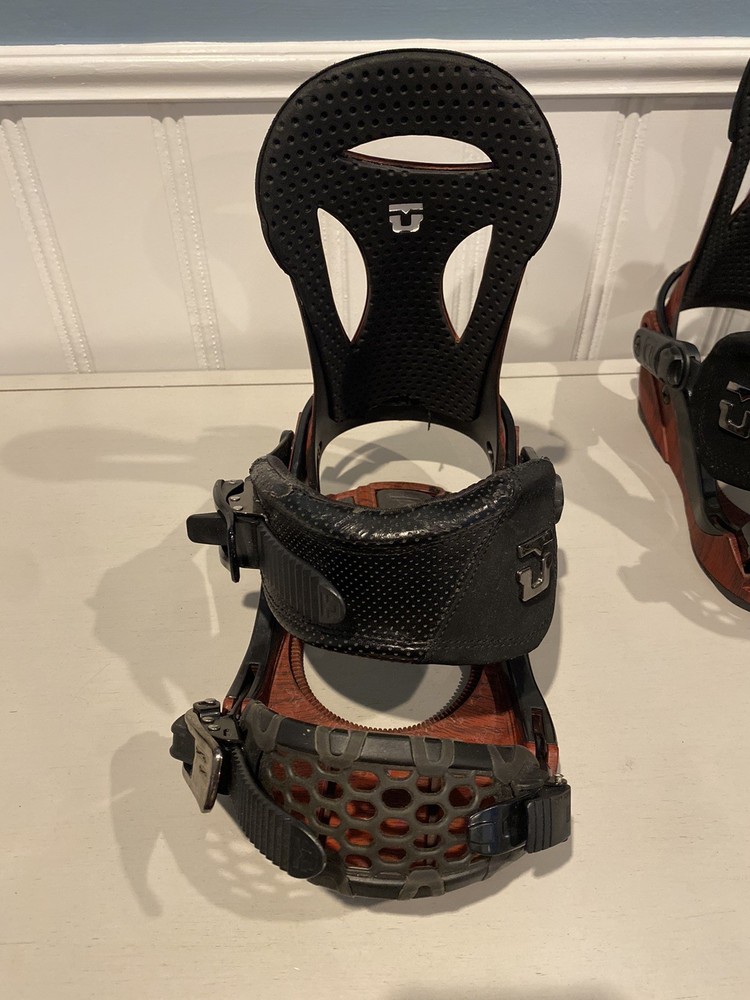 Union Asadachi Red 2012 Snowboard Bindings Size Large All-Mountain Performance