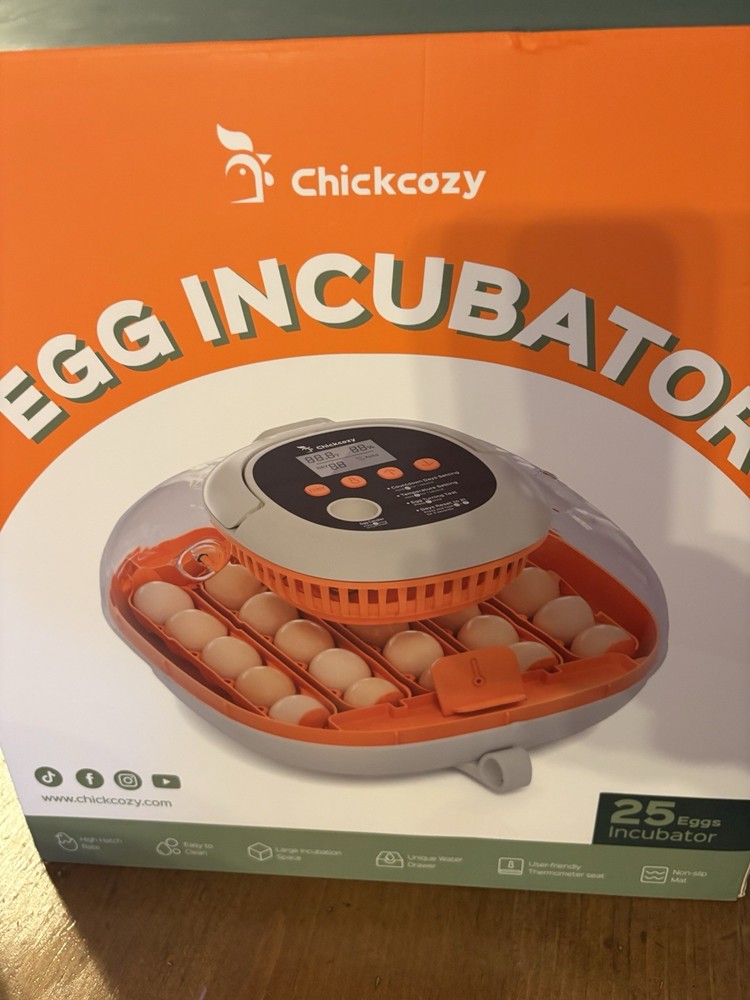 Chickcozy 25 Egg Incubator with Candler and Countdown Feature