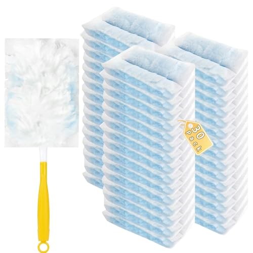30 Pack Duster Refills Compatible with Swiffer Duster, Heavy Duty Blue 30 Pack