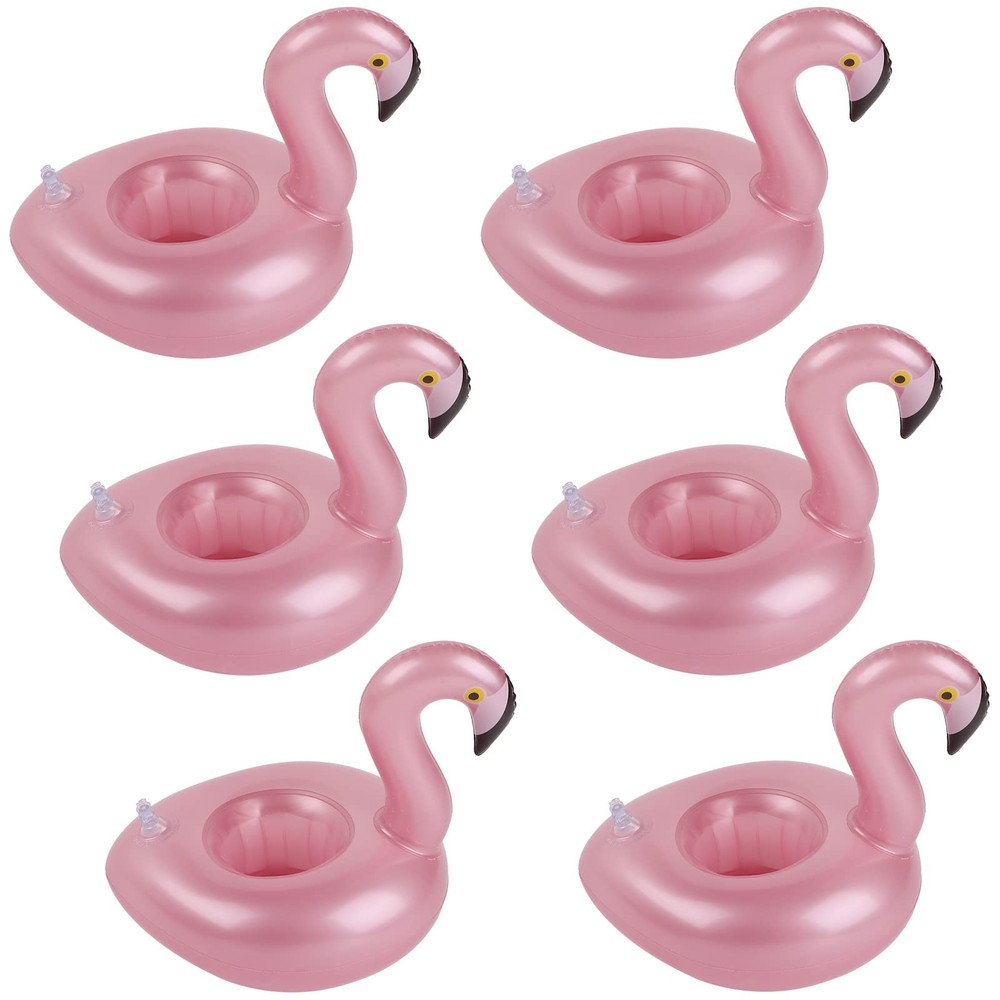 Kleeblatt Pool Drink Floaties, Flamingo Inflatable Drink Holders Floating Cup...