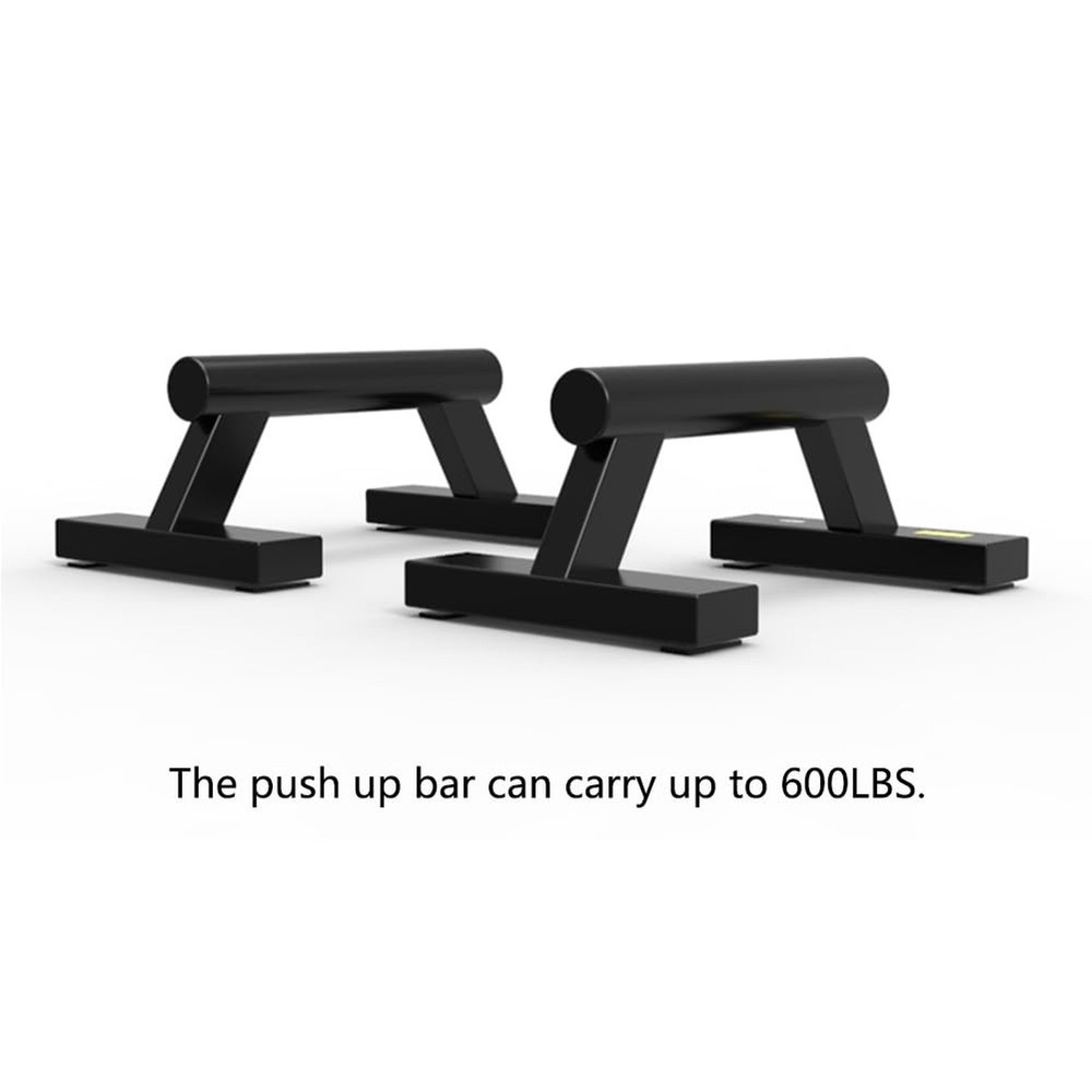 Push Up Stands Bars Parallettes Set for Workout Exercise Black