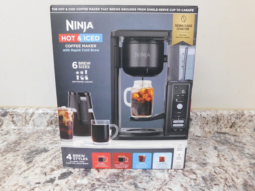 Ninja Coffeemaker Hot & Iced Single Serve & Drip Rapid Cold Brew 10 Cup or Pod