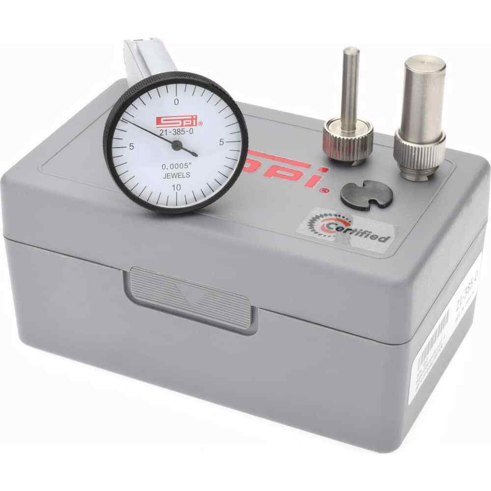 SPI 0.02" Range, 0.0005" Dial Grad, Vertical Dial Test Indicator 1-1/4" White...
