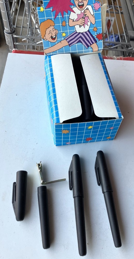 Dynamite Pen Exploding Novelty Joke Prank Bang Gag Trick Cap (6 pens)