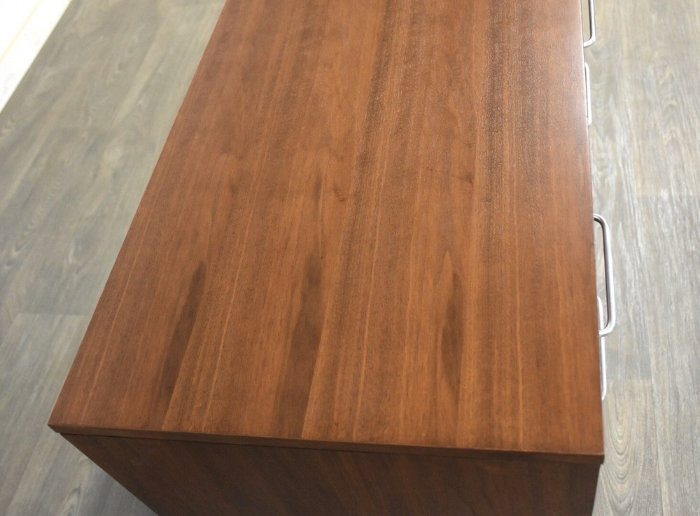 Refinished Walnut Office Cabinet Credenza