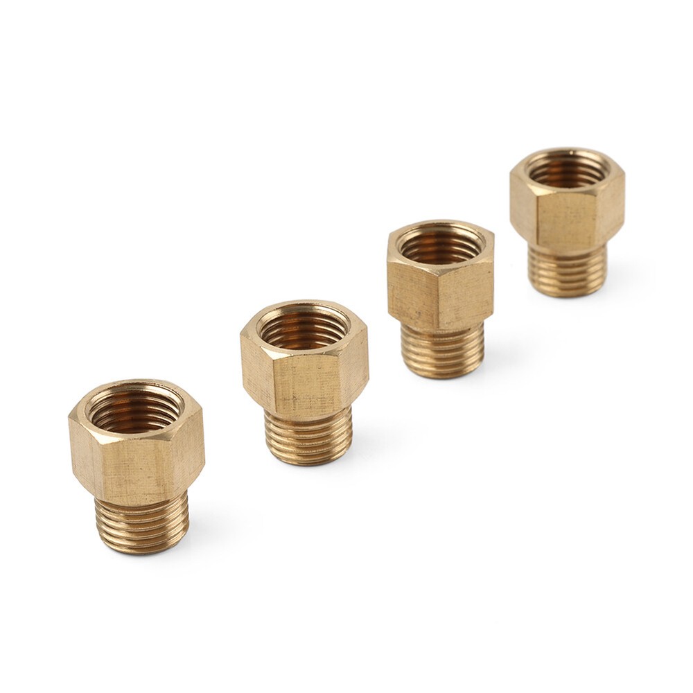 4pcs Brass Pipe Fitting G1/4 Adapter Connector Hex Coupling