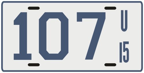 Utah 1915 Replica metal License Plate