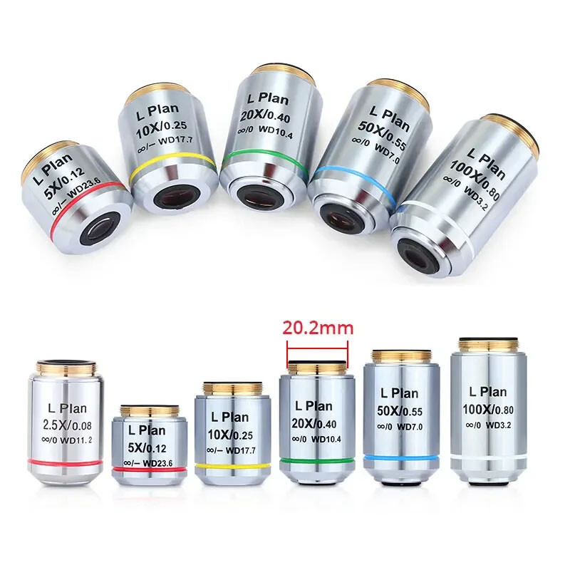 Infinity Long Working Distance Plan Objective Lens for Metallographic Microscope
