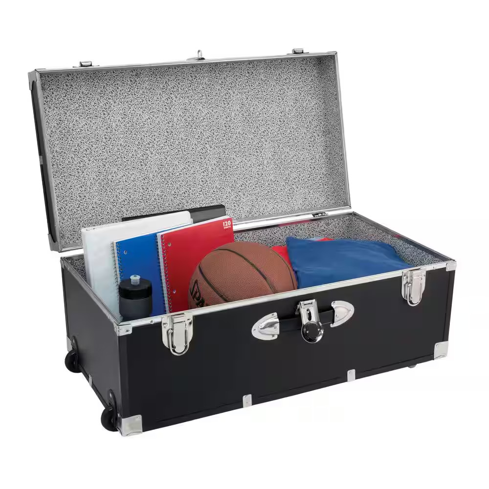 Seward Explorer 30 In. Trunk with Wheels & Lock, Black